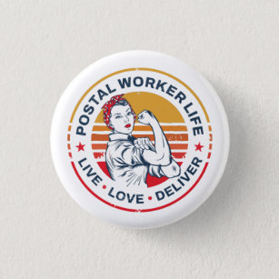 Postarbeiter Life Gag Post Office Coworker Button