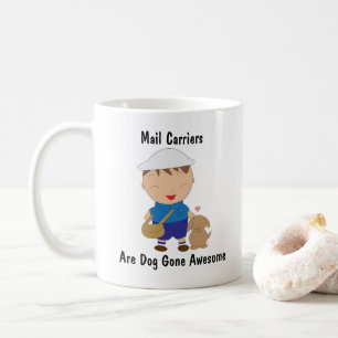 Postarbeiter Mail Carrier Dog Heart Personalize Kaffeetasse