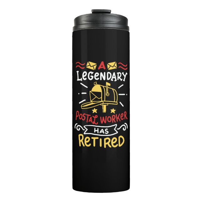 Postarbeiter Mailman-Altersvorsorge-Geschenk Thermosbecher (Vorderseite)