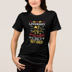 Postarbeiter Mailman-Altersvorsorge-Geschenk Tri-Blend Shirt