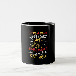 Postarbeiter Mailman-Altersvorsorge-Geschenk Zweifarbige Tasse