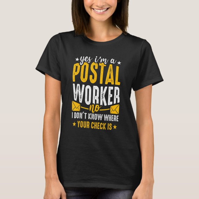 Postarbeiter Mailman Mail Carrier Post Office 3 T-Shirt (Vorderseite)