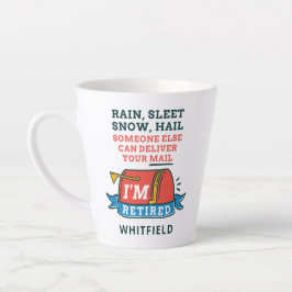 Postarbeiter Mailman Retirement Custom Milchtasse