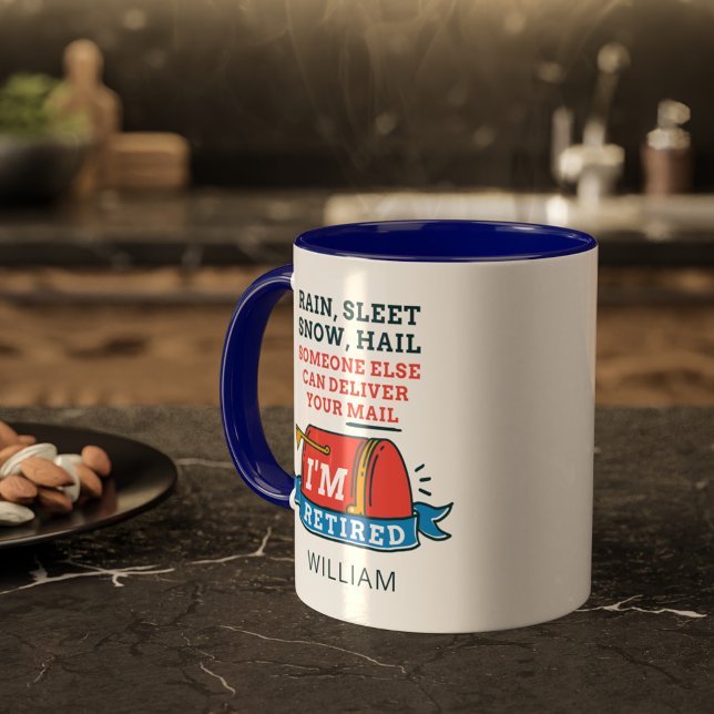 Postarbeiter Mailman Retirement Custom Tasse (Postal Worker Retirement Parting Gift Personalized Coffee Mug)