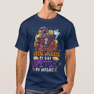 Postarbeiter nach Tag Hexe nach Nacht Witze Wi T-Shirt