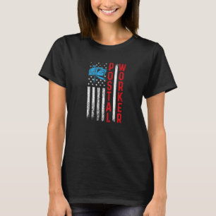 Postarbeiter Patriotic Us Post Mail Carrier Man T-Shirt