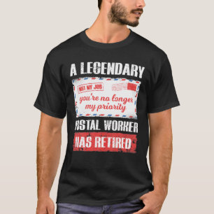 Postarbeiter Remüde 2021 Postman Carrier Mail T-Shirt