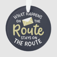 Postarbeiter Was passiert auf der Route Weihnachte