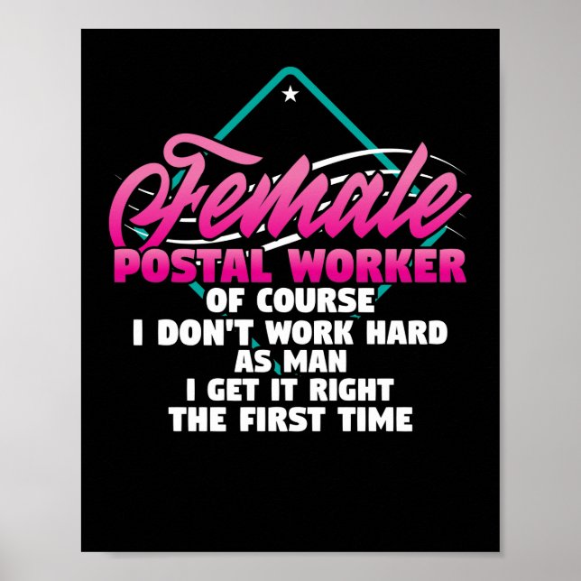 Postarbeiterin: E-Mail Lady Carrier Poster (Vorne)