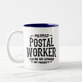 Postarbeiterruhestand Mailman Funny Zweifarbige Tasse