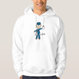 Postarbeitskraft-Strichmännchen Hoodie
