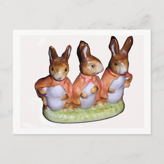 Postard - Flopsy, Mopsy und Cottontail Postkarte (Vorderseite)