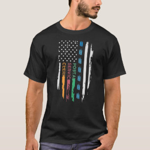 Postbeamte Vintage amerikanische Flagge US Post T-Shirt