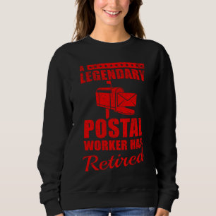 Postbeamten-Ruhestand  Cool Legendärer Briefträger Sweatshirt