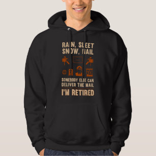 Postbeamter Ruhestand Lustig Post Männer Frauen Hoodie