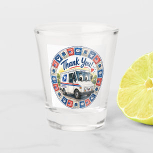 Postbedienstete Würdigung Schnapsglas