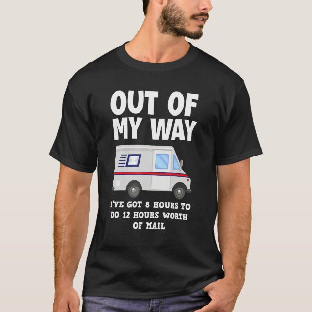 Postbediensteter Briefträger Paketträger T-Shirt (Vorderseite)