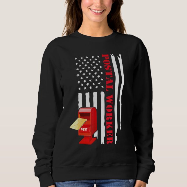 Postbediensteter Kunst Männer Frauen Postbote Post Sweatshirt (Vorderseite)