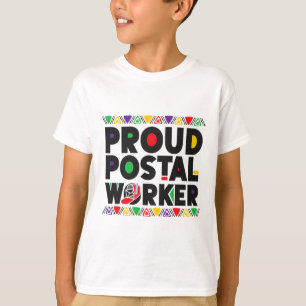 Postbote Briefträger Afroamerikaner Schwarze Gesch T-Shirt