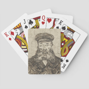 Postbote Joseph Roulin (Sepia-Skizze) (von van Gog Spielkarten