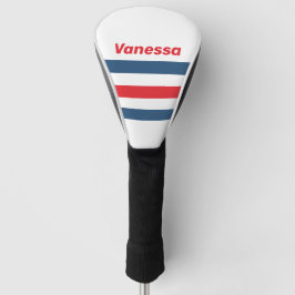 Postbote Nostalgisch mit Streifen und Namen Golf Headcover