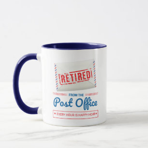 Postbote Ruhestand Briefträger Lustiger Kaffeebech Tasse