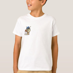 Postbote Schnecke liefert Brief Kinder T-Shirt