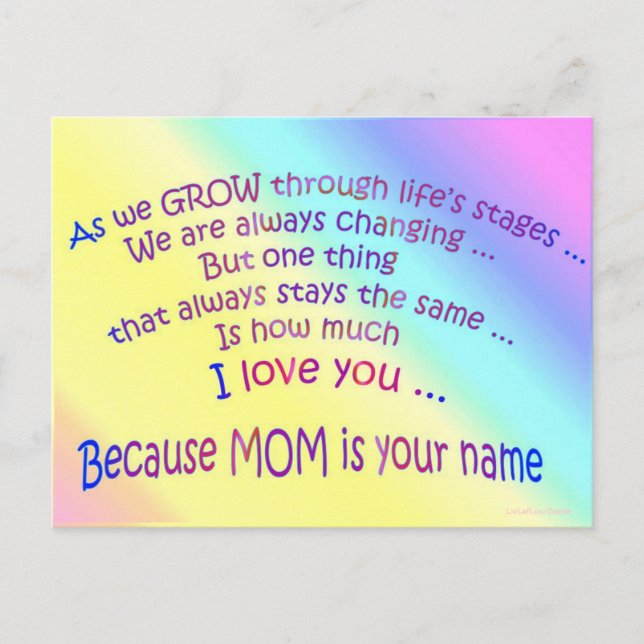 POSTCARD 14.05.06.3.MÜTTERTAG POSTKARTE (Vorderseite)