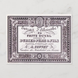 Postcard Absinthe Duval Postkarte