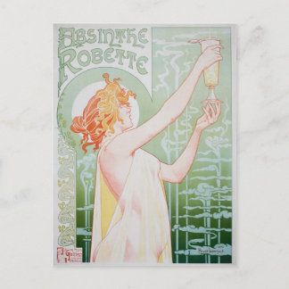 Postcard Absinthe Robette Postkarte