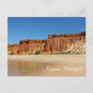Postcard - Algarve Portugal - Praia de falesia 2 Postkarte