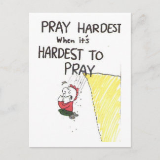 Postcard, animated with funny church sayings postkarte