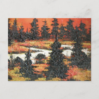 Postcard Ann Hayes Malerei Baum Delight Postkarte