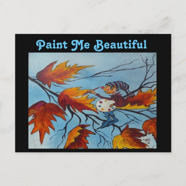 Postcard Ann Hayes Painting Pixie Painting Postkarte (Vorderseite)