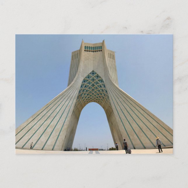 Postcard Azadi Tower (Of Freedom), Teheran Iran Postkarte (Vorderseite)