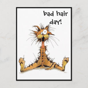 Postcard - Bad Hair Day! Postkarte