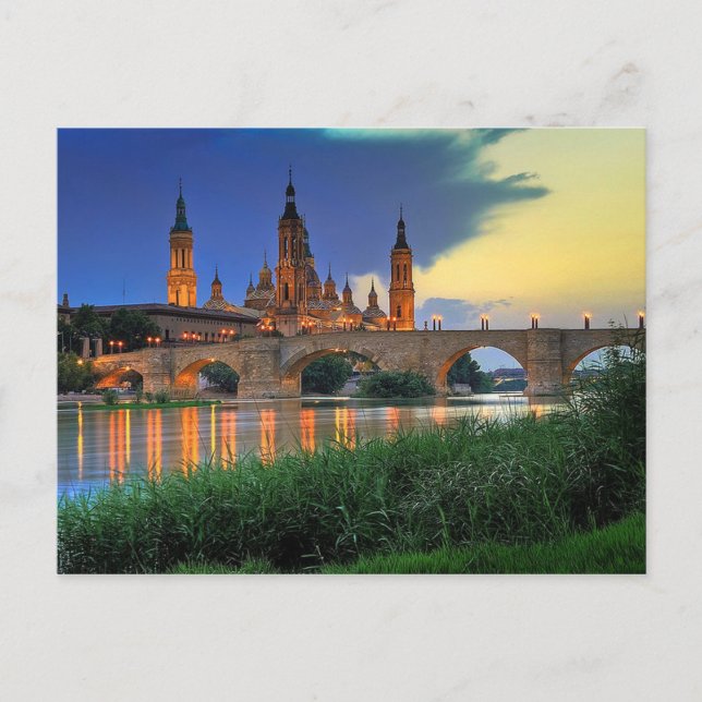 Postcard Basilica del Pilar, Spanien Postkarte (Vorderseite)