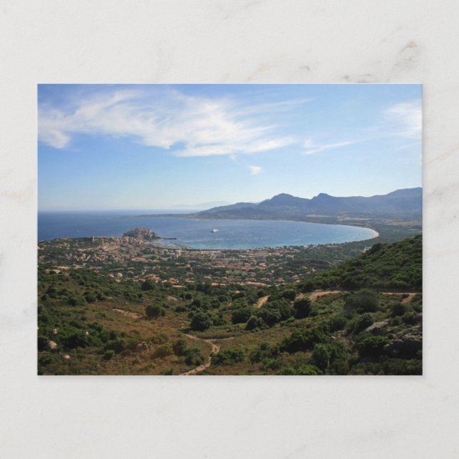 Postcard Bay of Calvi, Korsika, Frankreich Postkarte (Vorderseite)