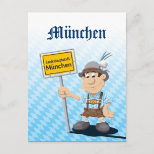 Postcard BEER FESTIVAL Lederhosen München Untersch Postkarte