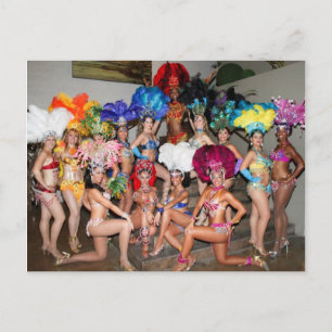 postcard brazil vegas zeigen Mädchen Tänzer Postkarte