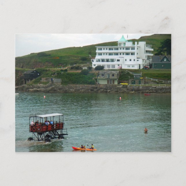 Postcard Burgh Island Hotel, Devon, England Postkarte (Vorderseite)