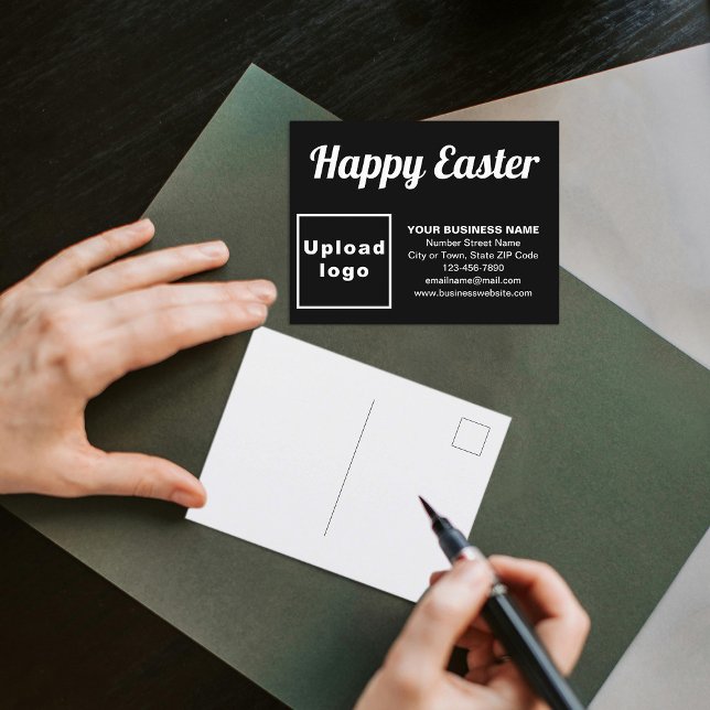 Postcard Business Oaster Black Holiday Feiertagspostkarte (Business Easter black holiday postcard)
