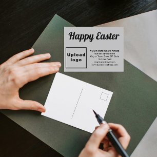 Postcard Business Oaster White Holiday Feiertagspostkarte