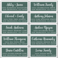 Postcard Calligraphy Wedding Guest Address Labels