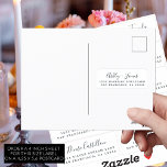 Postcard Calligraphy Wedding Guest Address Labels<br><div class="desc">Einfach zu personalisieren, Namen und Adressen / individuelle Etikettenaufkleber für Hochzeitsgäste in einer Größe von 2 x 0, 8 Zoll, geeignet für Postkarten! Diese eleganten, modernen, schwarz-weißen Hochzeitsadressen-Labels enthalten Ihre Hochzeitsgast-Namen in schwarz-eleganter Schrift-Kalligrafie. Fügen Sie einfach Ihre persönlichen Namen und Adresse Ihrer Hochzeitsgäste hinzu. Exklusiv für Sie entworfen von Happy...</div>