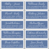 Postcard Calligraphy Wedding Guest Address Labels