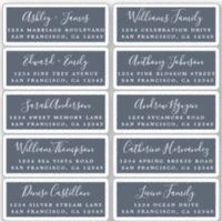 Postcard Calligraphy Wedding Guest Address Labels
