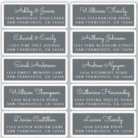 Postcard Calligraphy Wedding Guest Address Labels
