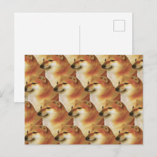 Postcard Cheems Meme Postkarte