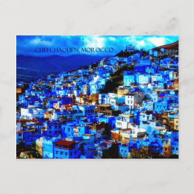 Postcard Chefchaouen, Marokko Postkarte (Vorderseite)